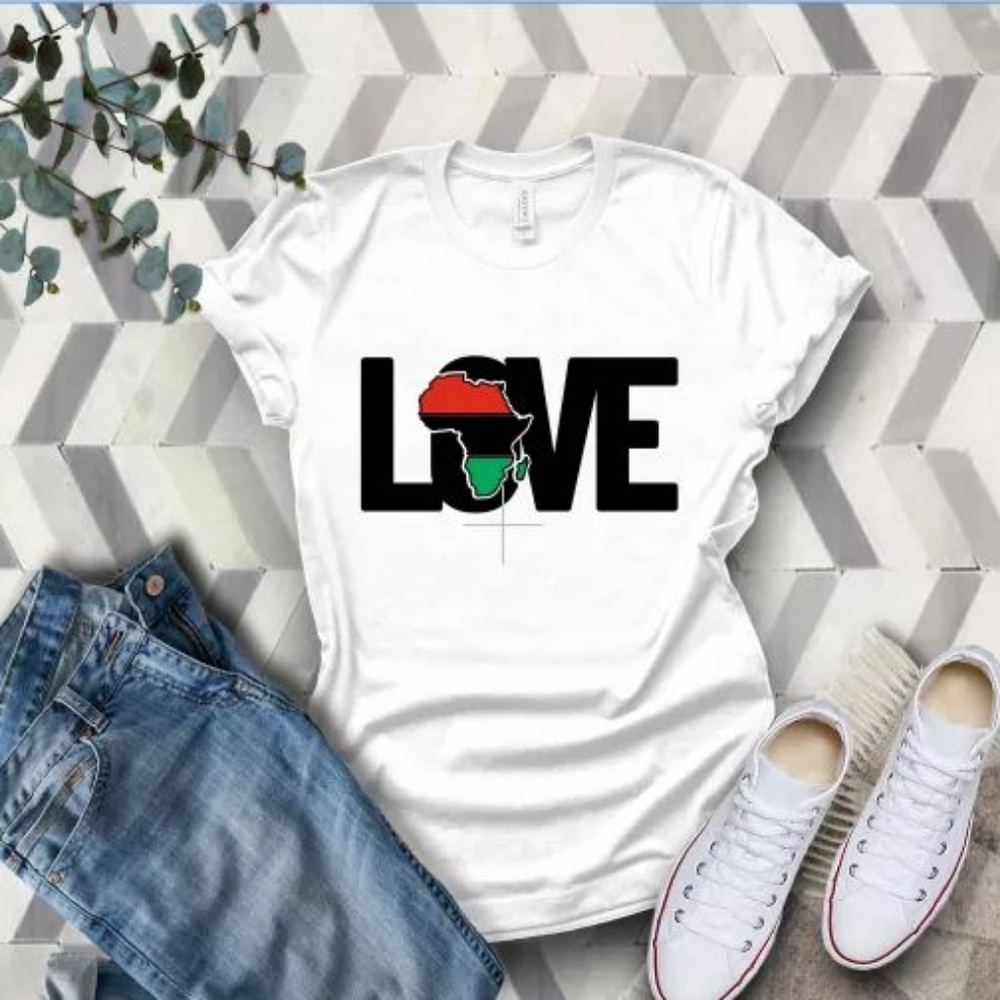 Custom "love Africa" tshirt